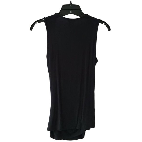 Ann Taylor Sleeveless Surplice V-neck Top | Like New | XXSP | Black - Picture 4 of 11